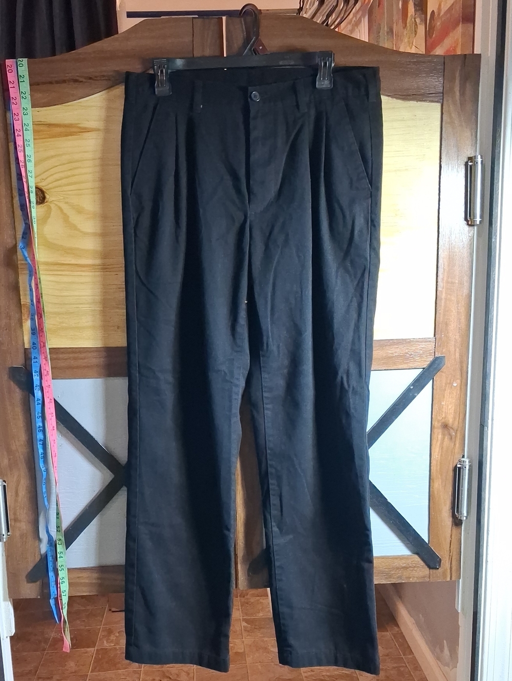 George Black Pleated Dress Pants